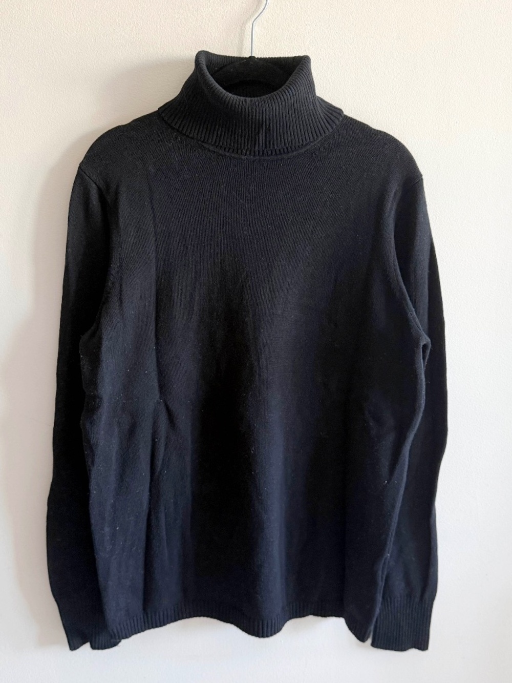 Gap Vintage Y2K Black Cotton Turtleneck Sweater XL
